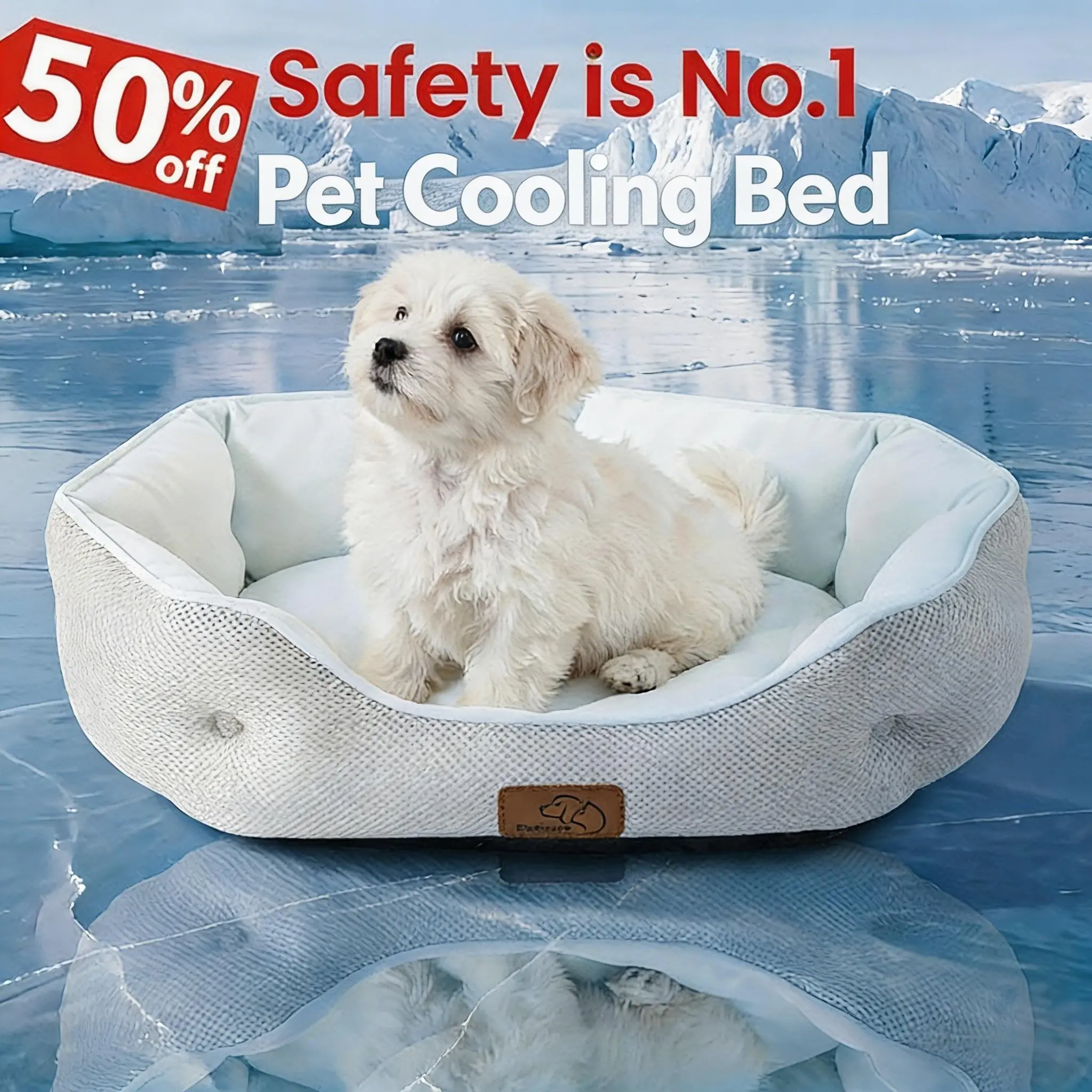 Bedsure Cooling Dog Beds for Small Dogs – Q-MAX>0.4 Round Cat Beds for Indoor Cats, Washable Pet Bed for Puppy and Kitten with Slip-Resistant Bottom