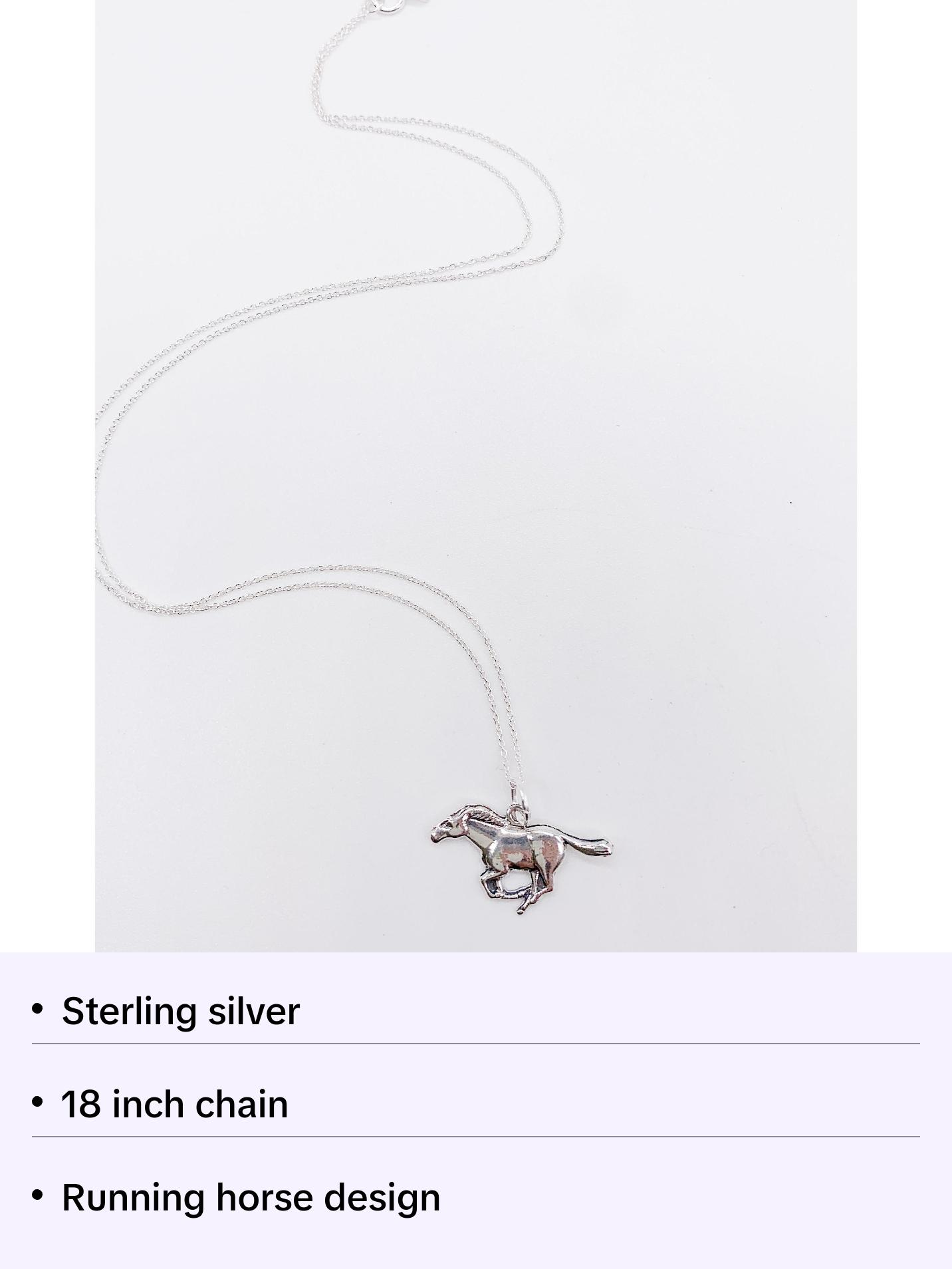 RUNNING HORSE NECKLACE