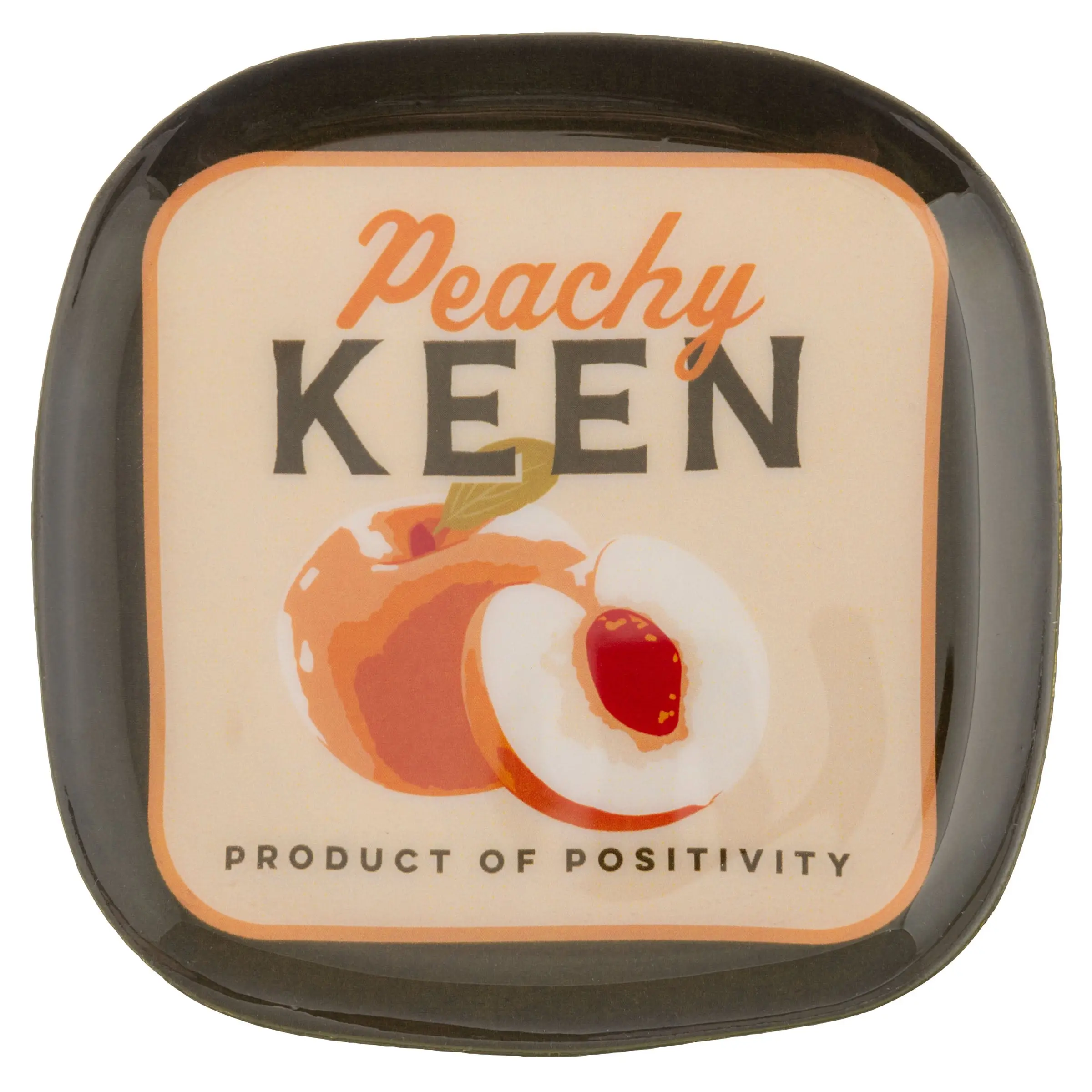 Peach Small Square Enamel Trays