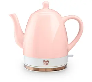 Pinky Up Noelle Pink Ceramic Electric Tea Kettle
