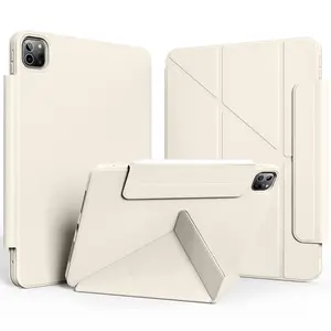 Magnetic Auto Sleep/Wake Tablet Case, 1 Count Tablet Protective Cover, Tablet Protector Compatible with iPad Air 13 inch iPad Pro 11 inch, Tech Accessories, Durability