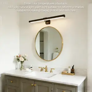 Modern Bathroom Vanity Mirror LED Light 11.8 Inches USB-Powered Adjustable 3-Color Temperature LED Bathroom Vanity Light with Simple Base for Mounting Above the Mirror Ideal for Bathroom Mirrors Minimalist lights for bedroom lamp