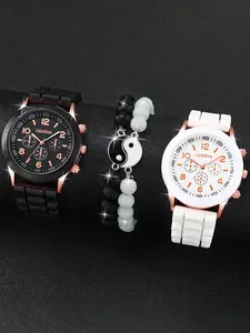 4-piece/set fashionable and exquisite couple classic couple quartz watch set