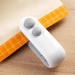 Mini Snack Bag Sealer Machine, Rechargeable Heat Seal Cutter, Plastic Bag Reseal Tool, USB Charging Food Storage Sealing Device