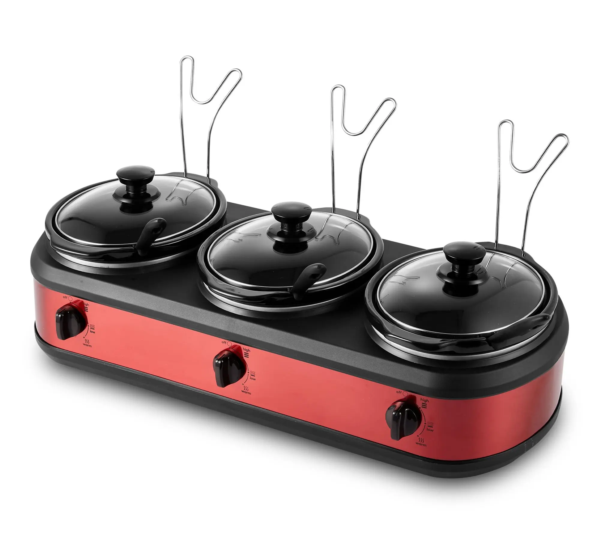 Elite Cuisine 7.5Qt. Capacity Triple Slow Cooker Elite Cuisine 7.5Qt. Capacity Triple Slow Cooker