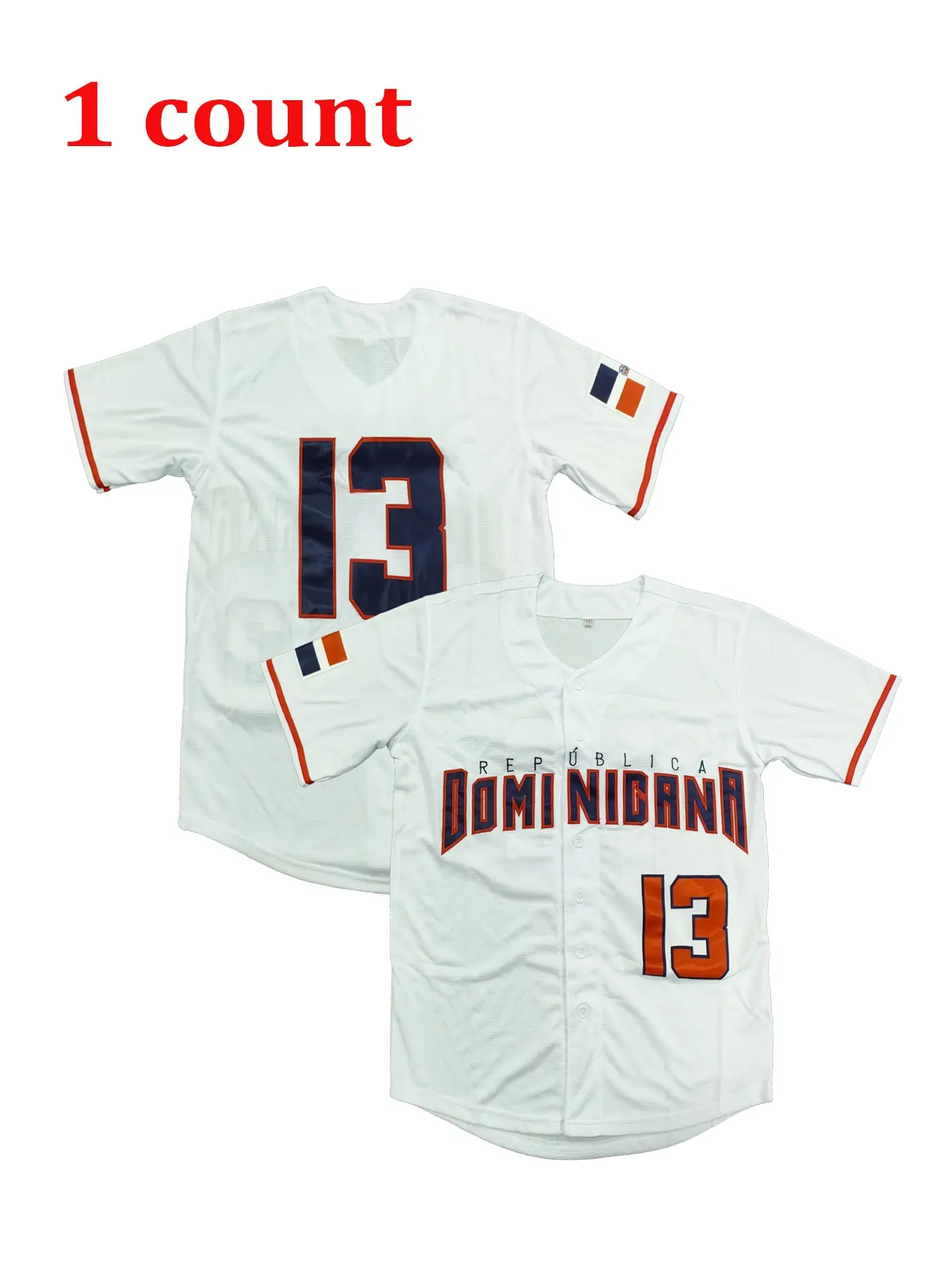 Dominican Republic 22 Soto World Baseball Jersey, Embroidered Sporty Casual Quick-Dry Baseball Shirt, Outdoor Sports Wear