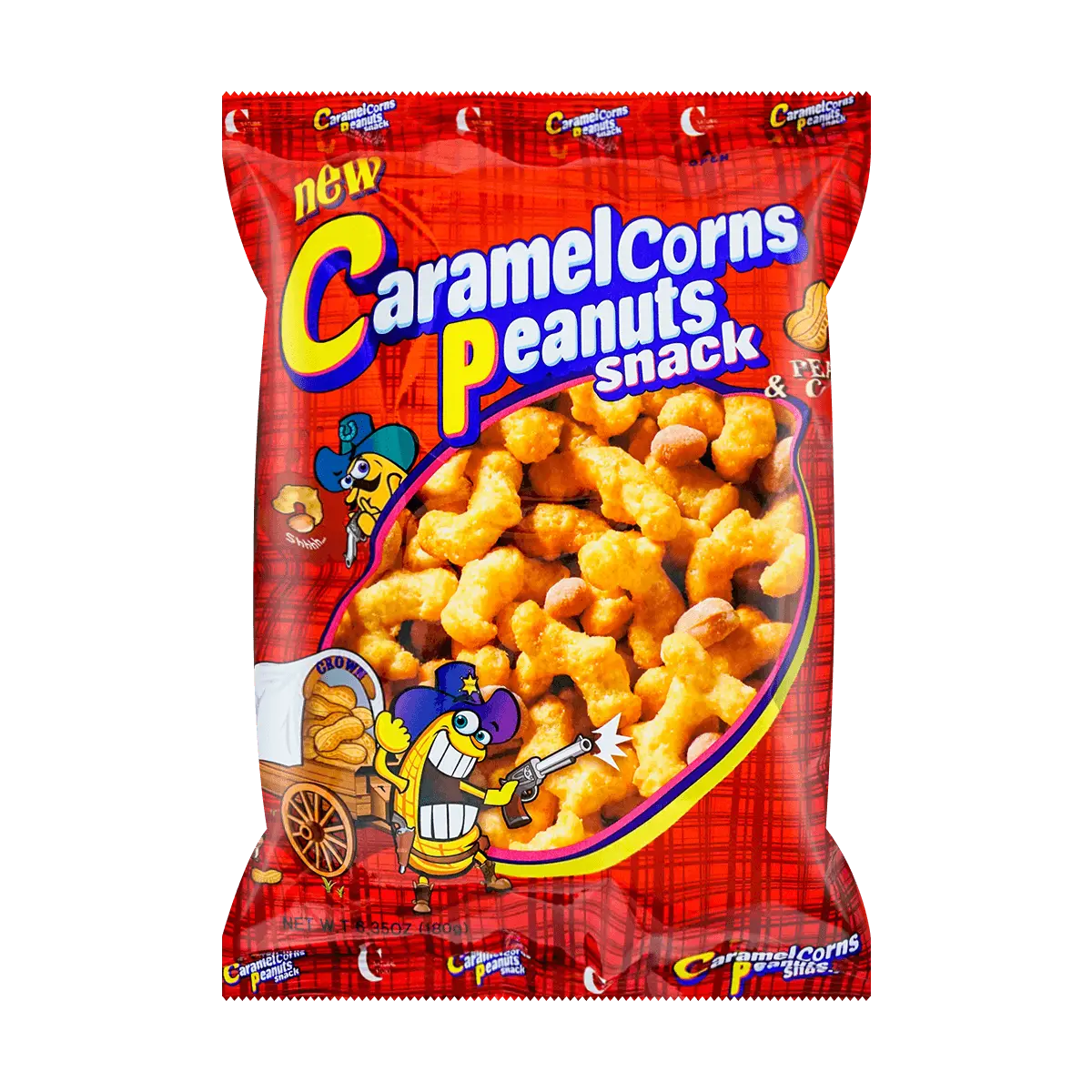 CROWN Caramel Peanut Crisps 150g - Crunchy Sweet Snack, Halal Certified, Perfect for Parties & Gifts