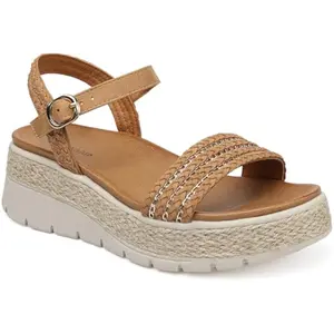 GoodValue Womens Platform Espadrille Wedge Sandals Open Toe Adjustable Ankle Strap Comfortable Flatform Sandals