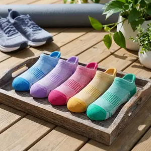 Women's and Men's Ankle Socks - Thick Cushioned Running Athletic Cotton Socks with Moisture Wicking Low Cut No Show Design for Sports Workout Jogging Gym Comfortable Breathable Everyday Wear