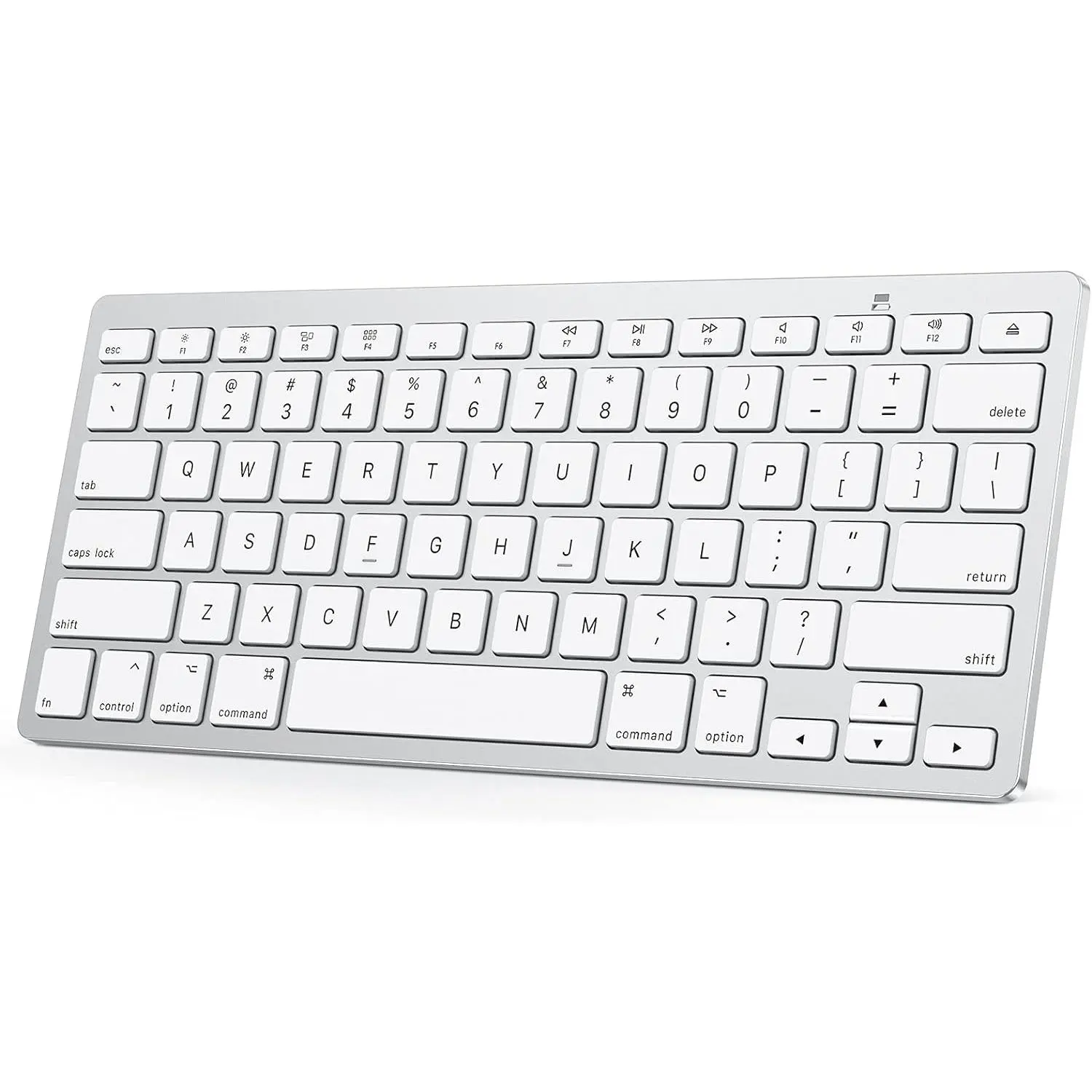 Bluetooth Keyboard for Mac, Compact Wireless Keyboard Compatible with MacBook Pro/Air, iMac, iMac Pro, Mac Mini, Mac Pro Laptop and PC (Silver)