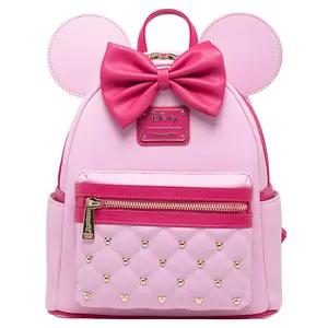 Loungefly Disney The Minnie Mouse Classic Series Mini Backpack: Strawberry Macaron