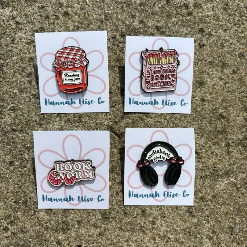 Bookish Enamel Pins