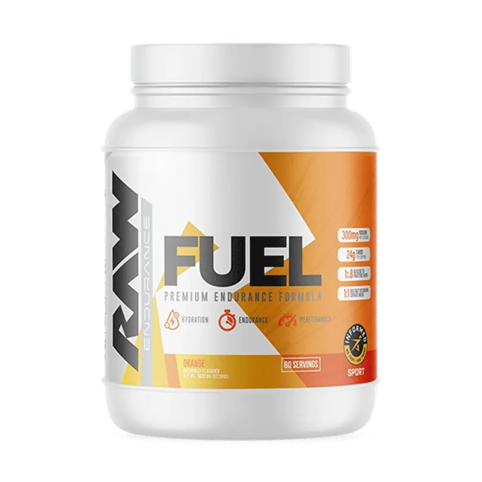 RAW Nutrition Fuel Intra-Workout Endurance Dietary Powder - Fitness Carbohydrate Supplement for Men & Women - 24g Carbs, 300mg Sodium, 60 Servings (Boosts Performance, Hydration), Powder Format Carbohydrate Supplements