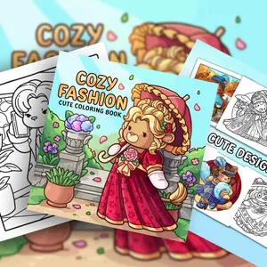 1PC Fairy Tale Style Coloring Book, Drawing Book, made with thick high-quality paper, featuring dreamy and healing designs with princess scenes. Suitable for everyday stress relief creativity and parent-child craft time, a perfect Valentine's Day gift.
