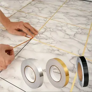 High-Grade Striped Adhesive Seam Tape, 50m/196.9inch Floor Wall Tile Gap Decoration, Living Room Bedroom Renovation, Universal Fit