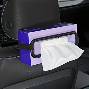 Car sunshade backrest tissue box cover car interior hanging tissue box holder car car tissue clip
