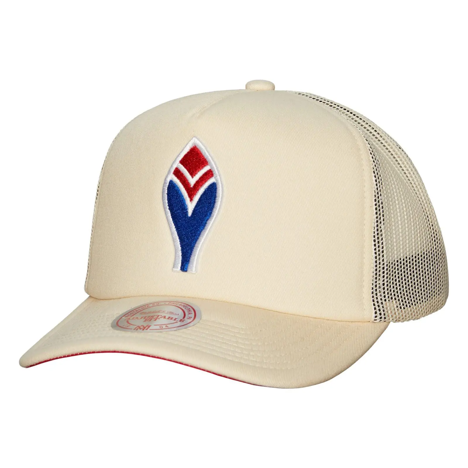 Atlanta Braves Cream Cooperstown Collection Evergreen Trucker Adjustable Hat MLB Throwback Cap Fan Gear Mitchell & Ness