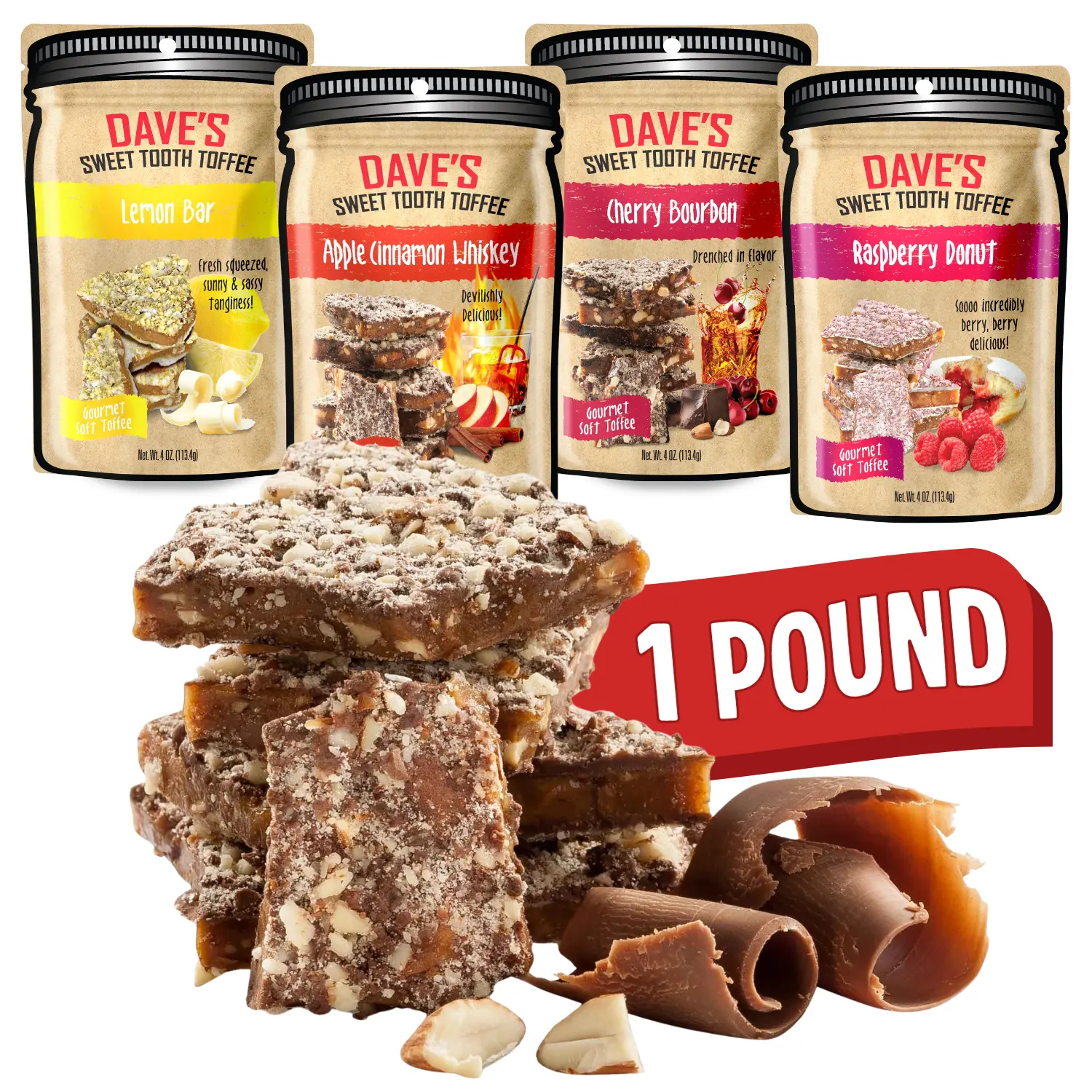 1 Pound Specialty Toffee - Dave's Sweet Tooth