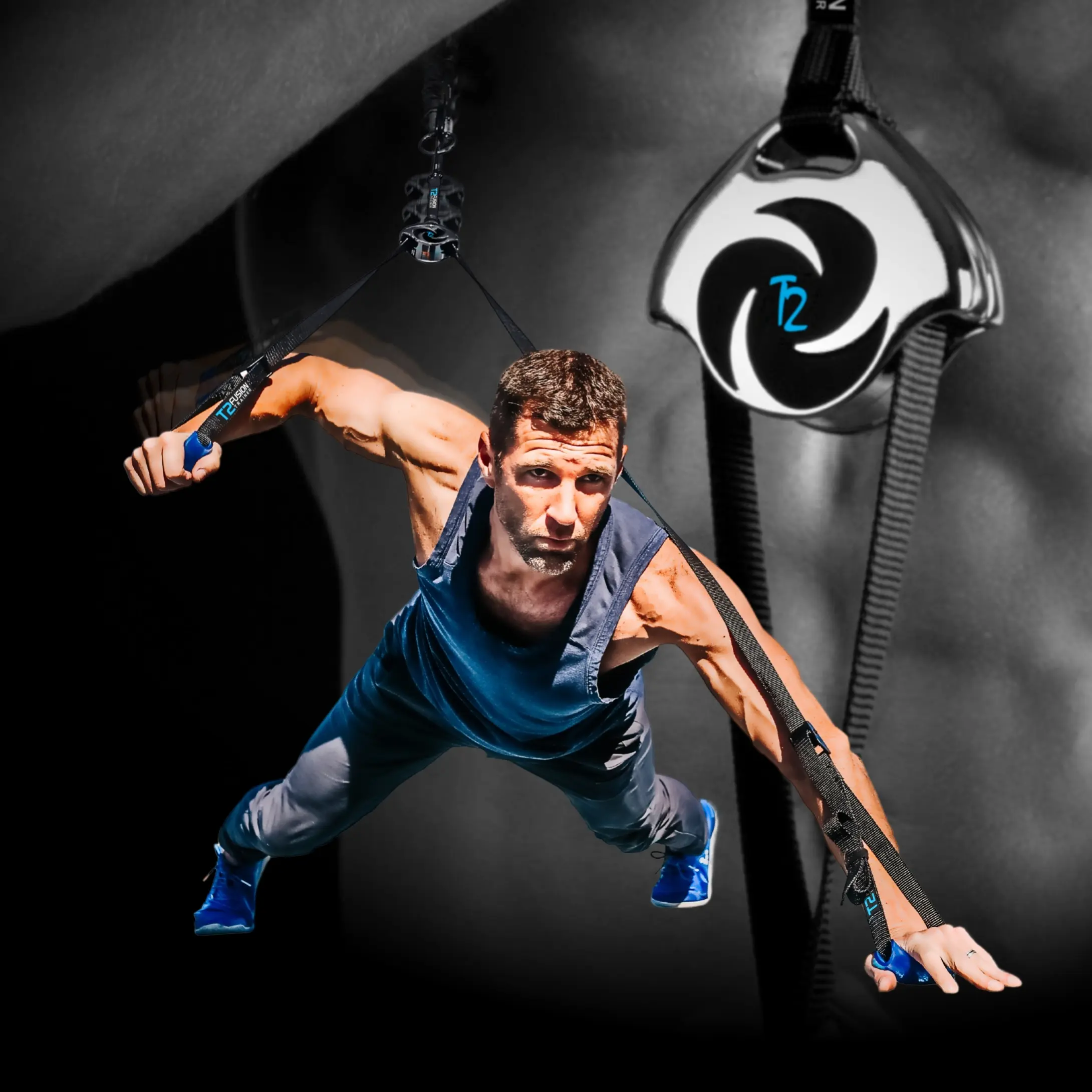 T2 FUSION TRAINER - All-in-One Fitness Tool with Patented RESISTANCE FUSION Technology - a.k.a. T2 Iso-Trainer