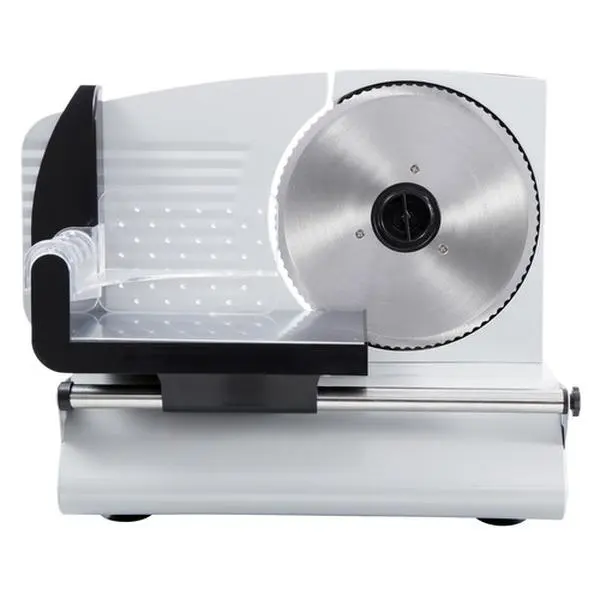 Zeny Corded Electric Meat Slicer - 7.5" Stainless Steel Adjustable Anti-Slip Blade, 150W Powerful Motor, 120V Plug, Heavy Duty Construction, On/Off Switch, Washable Removable Blade & Food Holder, 13.7"x10.6"x11" Kitchen Utensil