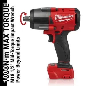 Milwaukee 1000Nm M18  lithium cordless high torque power    impact Portable Wrench Set
