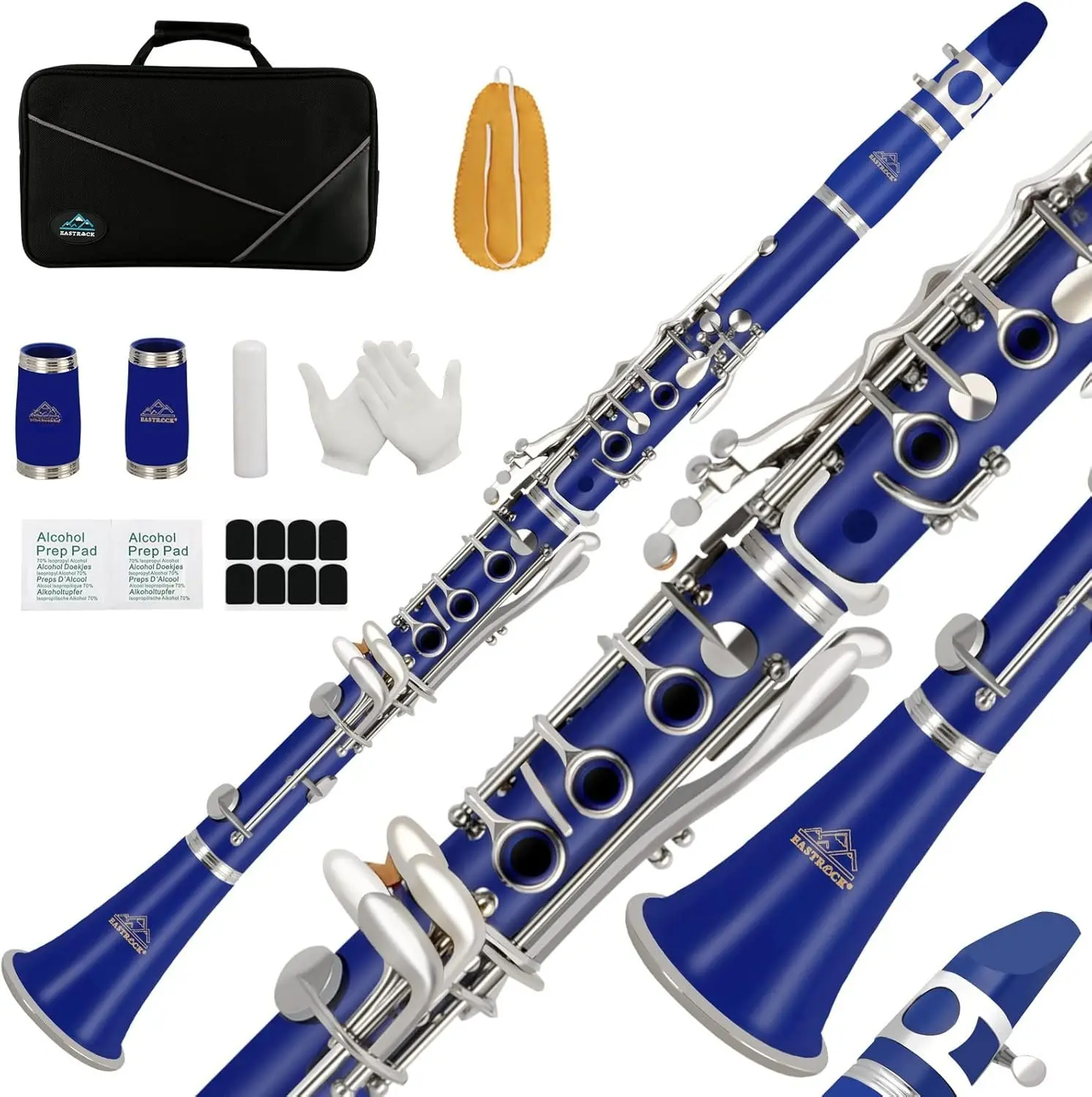 Clarinet 17Nickel  ABS Material Wide Range of  Particularly Beginner & Students-friendly with Using Tools and Two Replaceable