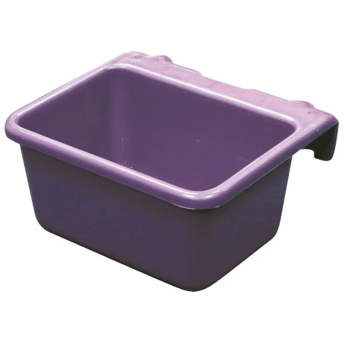 212 MAIN Mini Hook-Over Feeder - 1 lbs Compact Purple Plastic Feeding Tool, Portable Feed Solution with Easy Mount 2-by-Wide Design for Pets & Barn Animals