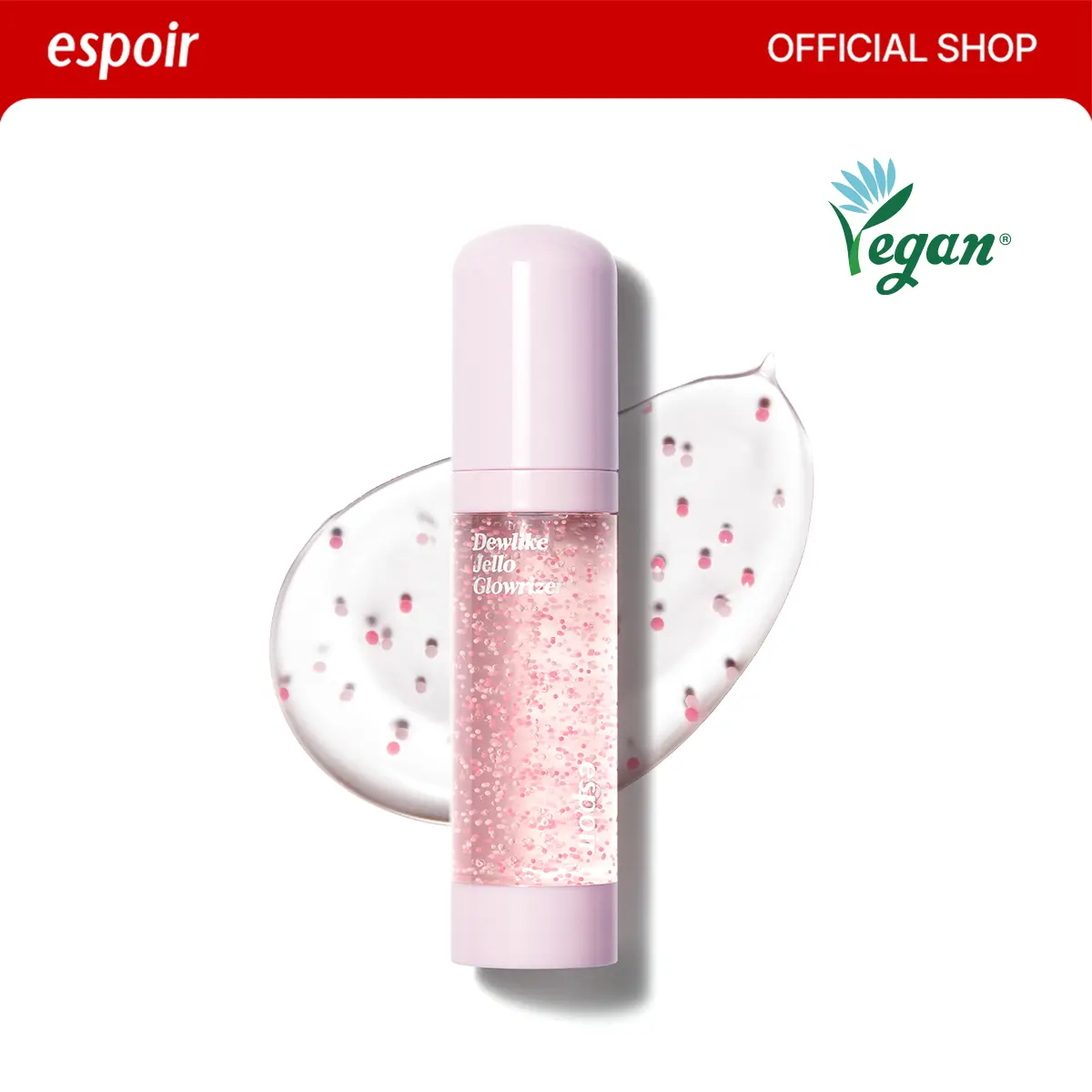 [Espoir Official] Dewlike Jello Glowrizer | Hydrating Makeup Base with Hyaluronic Acid & Niacinamide | Natural Glowy Finish, Skin Soothing, All-day Hydration