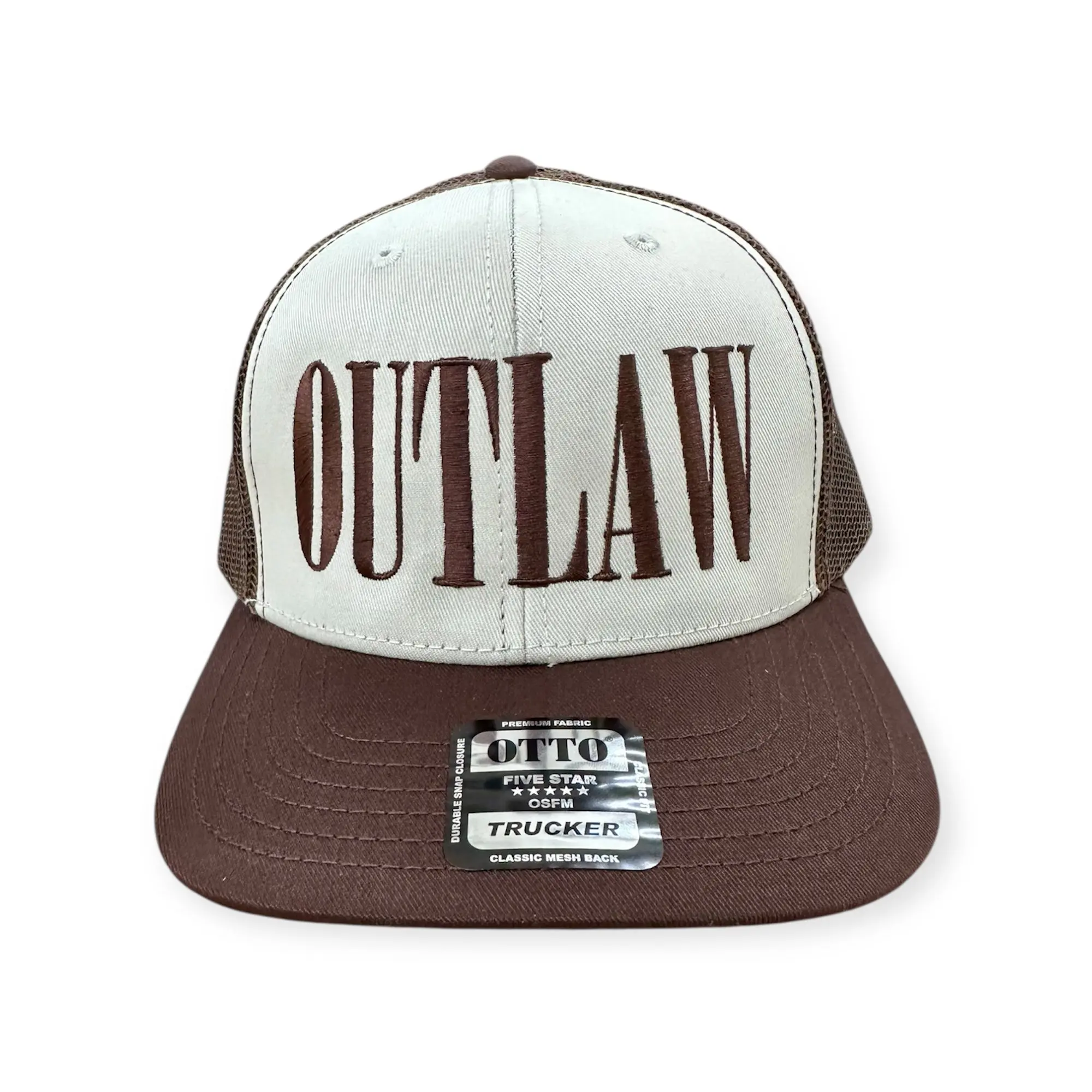 Outlaw Embroidery Hat - Otto 112 Trucker