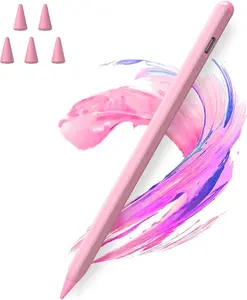Stylus Pen for iPad 2018-2025 with Palm Rejection,Faster Charge,Tilt Sensitivity iPad Pencil Compatible with A16/10th/9th/8th/7th/6th,Pro 11/13inch (M4),Air M3/M2/5th/4th,Pro 11/12.9in,Mini 6/5 (Pink)