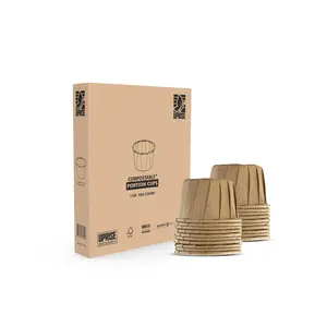 1 oz Compostable Portion Cups (500 Pack) – FSC® Certified, Biodegradable, Food Grade, Plastic-Free