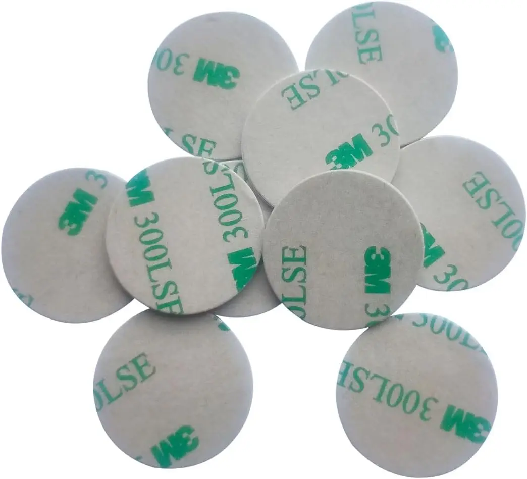 13.56MHz ISO14443A RFID PVC Coin Card Sticker Anti-Metal Tag with 125kHz Low Frequency Technology, 3M Sticker, UID Changeable Sector0 Block0 Rewritable, Card Programming (Pack of 10)