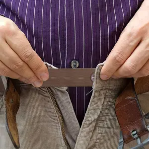 1pc- Elastic Waist Cincher, Premium Button Extender for Trousers, Waistband Extender for Maternity Trousers, Adjustable Button Extender for Men and Women, Waistband Extender for Jeans