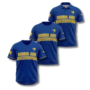Bosnia and Herzegovina Jersey, Bosnia Shirt, Country Pride Fan Apparel Q