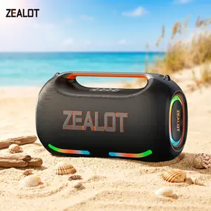 330W Maximum power 【ZEALOTs】  Loud Bluetooth Speaker- Huge Bass, 48000mAh Battery, TWS Pairing, Party Anywhere