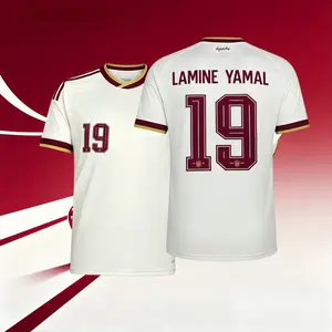 2026 Spain Home And Away 19#Lamine Yamal and 20#Pedrl Short And Long Sleeve Soccer Jersey Fans Version Breathable