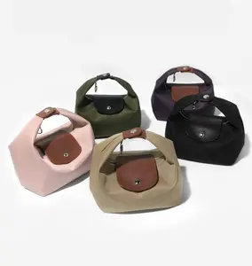 Fashion Crescent Bag Lightweight Durable Nylon Handbag with Adjustable Strap Satchel for Versatile Use in Multiple Colors Stylish Essential Companion