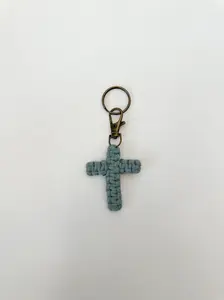 Macrame Cross Keychain - Laurel