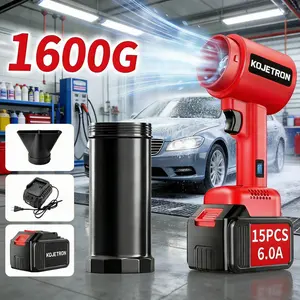 Cordless Turbo snowblower handheld Leaf Blower For 1600G 6.0Ah 21V MAX Battery，Electric Blower for Gardens Lawns Driveways Portable Power Station Home car drying brushless motor violent turbofan long battery life patio cleaning camping & BBQ yard work