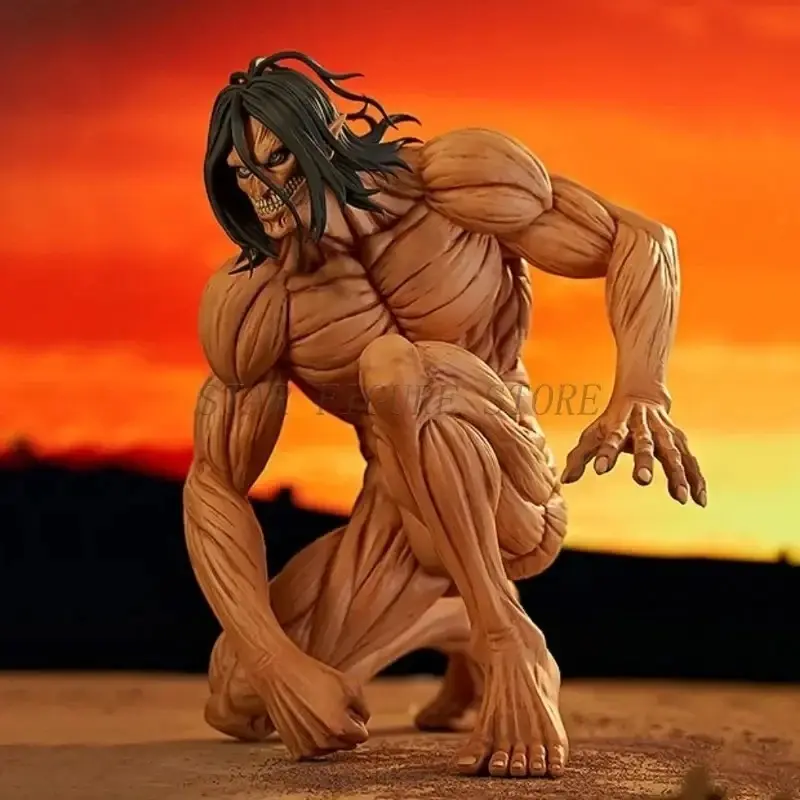 Attack on Titan Eren Levi Action Figure Shingeki no Kyojin The Founding Titan Figurine Model Desktop Ornaments 15cm Toys