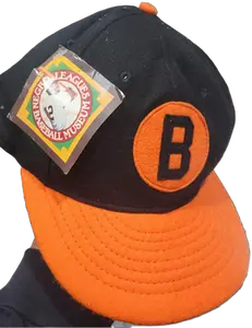 Roman Baltimore Black Sox Negro League Fitted Wool Baseball Cap Size 7 Vintage Style All Seasons Wool Material Snug Fit 90's Style