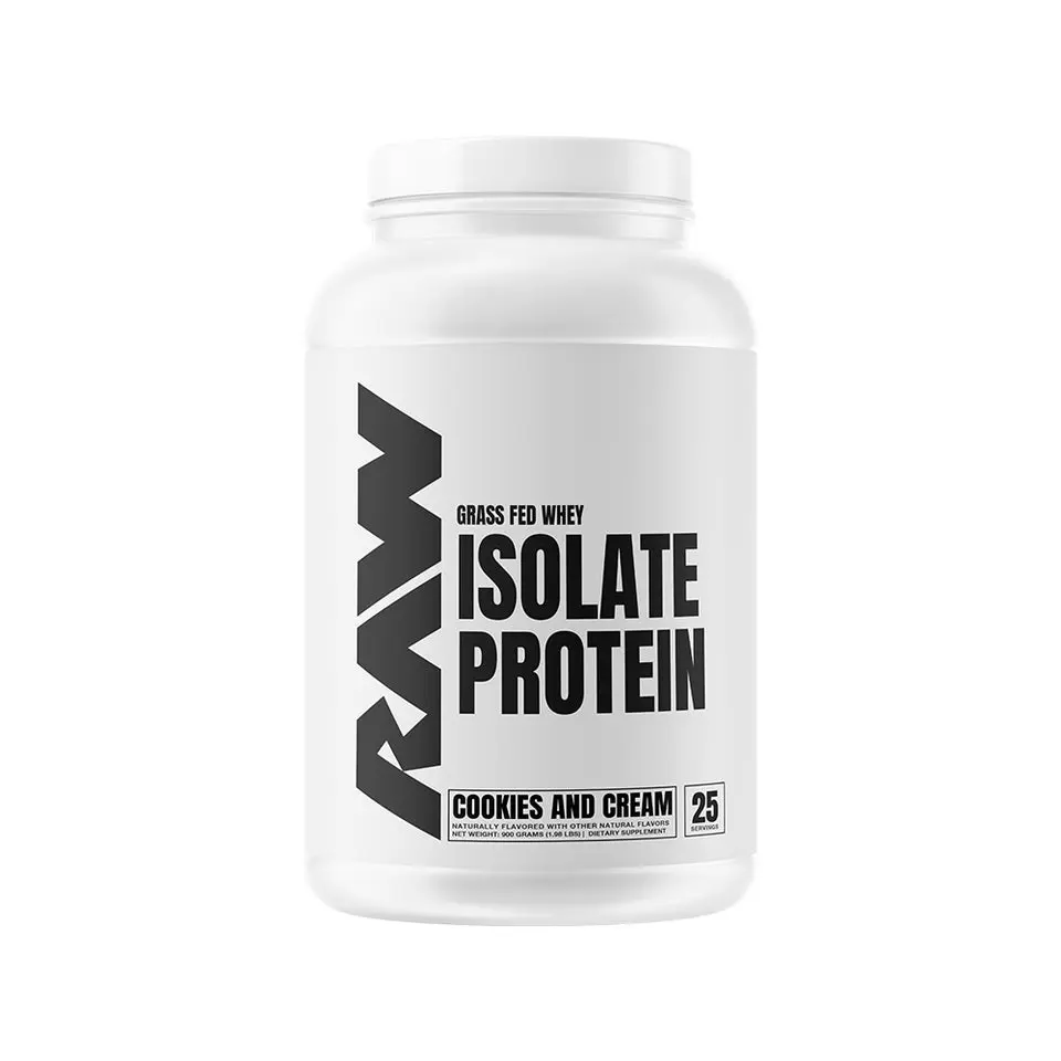 Raw Nutrition Grass Fed Whey Isolate Protein Supplement - 25 Servings, Natural, Fitness Support, Muscle Growth & Amino Acid Boost