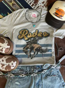 Rodeo Bronc Rider Graphic Tee