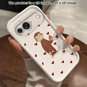 Cute Primate With Cookie2D Pattern Phone Case suitable for Google PIXEL 10 9 8 8A 7 7A Pro 5G Non Slip Protection Cover Smartphone Casing