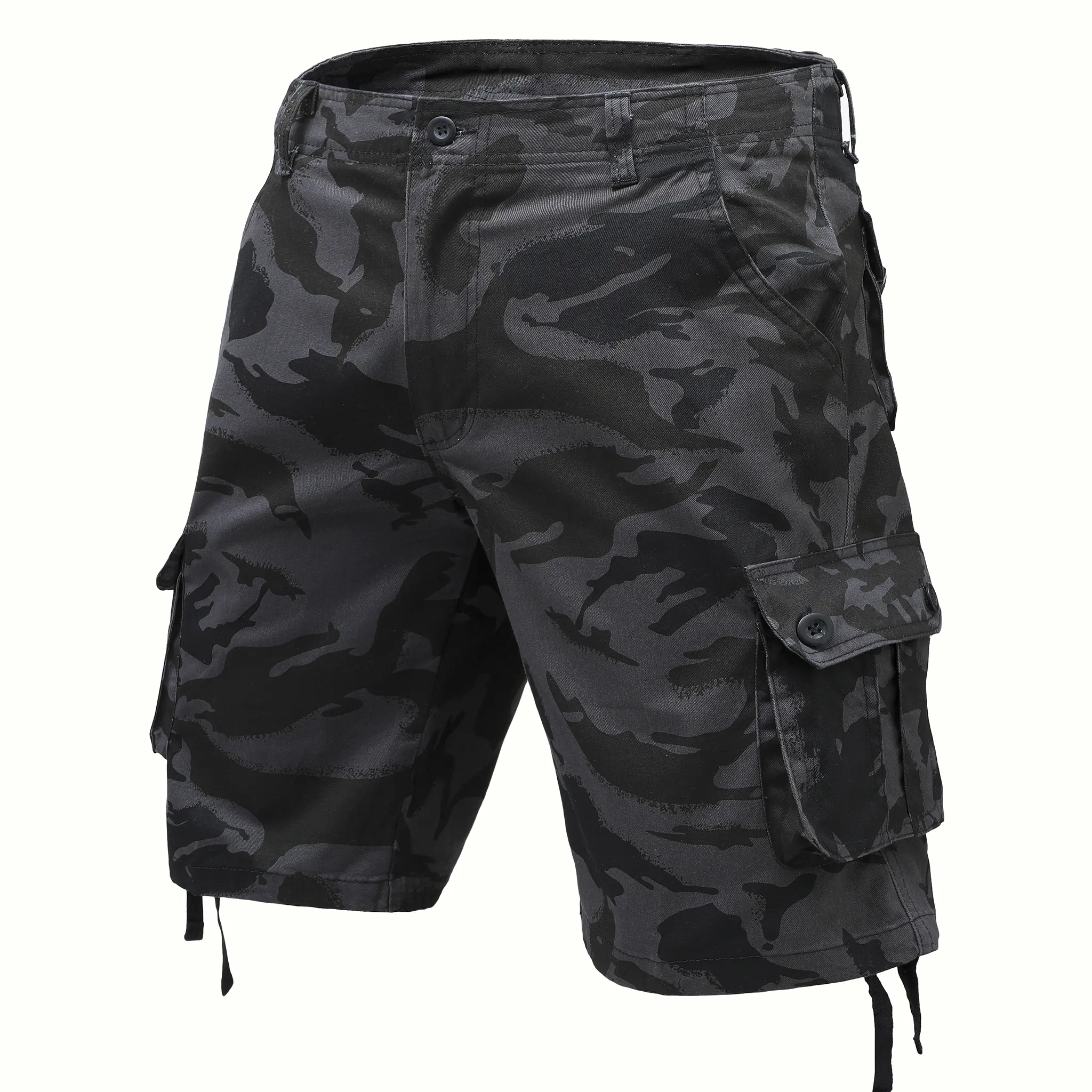 Mens Camo Cargo Shorts Cotton Casual With Multi Pockets Summer Outdoor Work Cargo Shorts Relaxed Fit