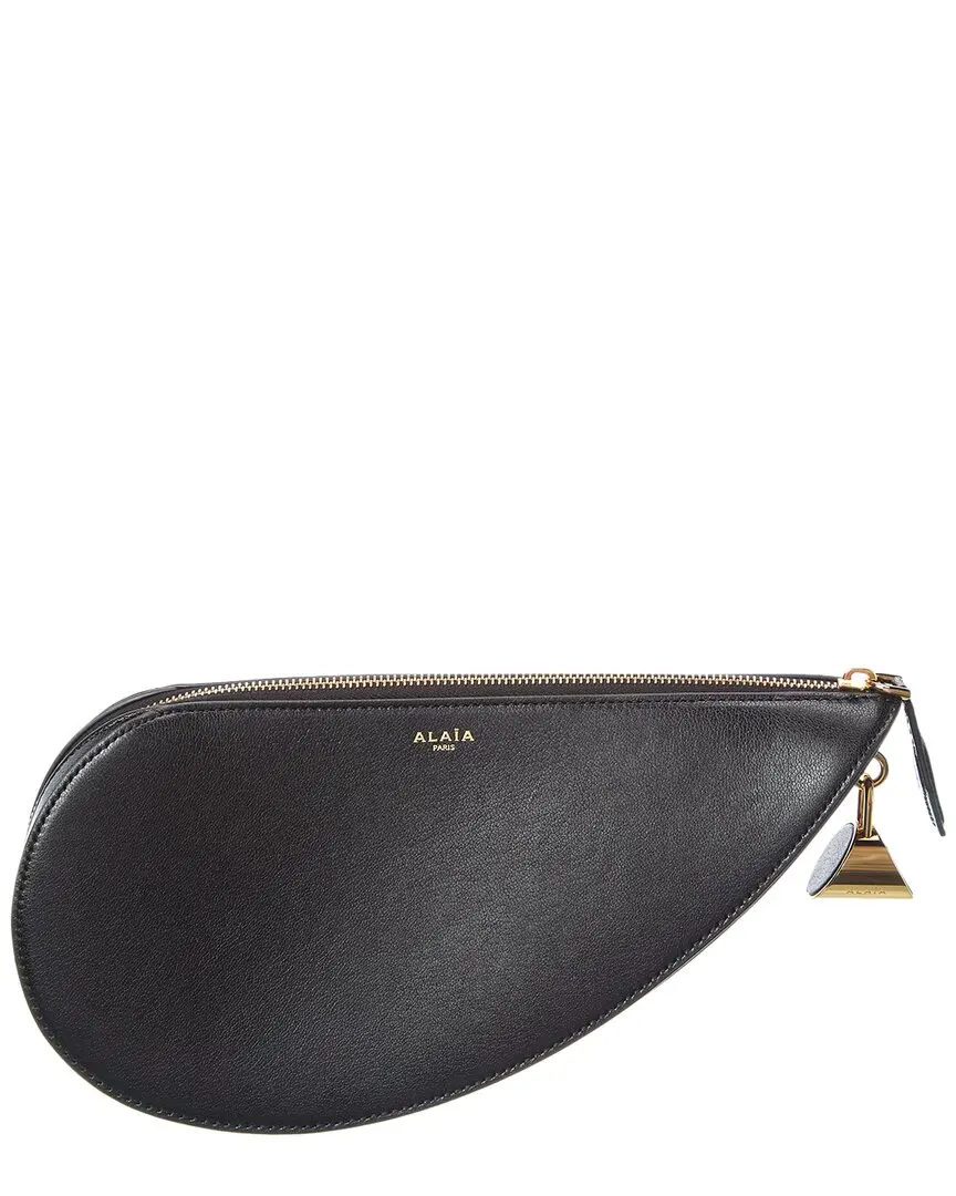 ALAÏA Le Demi Coeur Leather Clutch