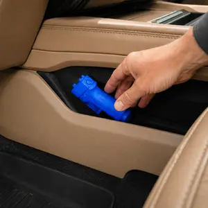 2023-2025 F250 Driver Side Console Sidearm Holster Mount, Magnetic Pistol Holder, Fits Glock 19, Kimber Micro 9, Echelon 4.0F, Hellcat/P365, Bodyguard 2.0, M&P Shield, Sig P320