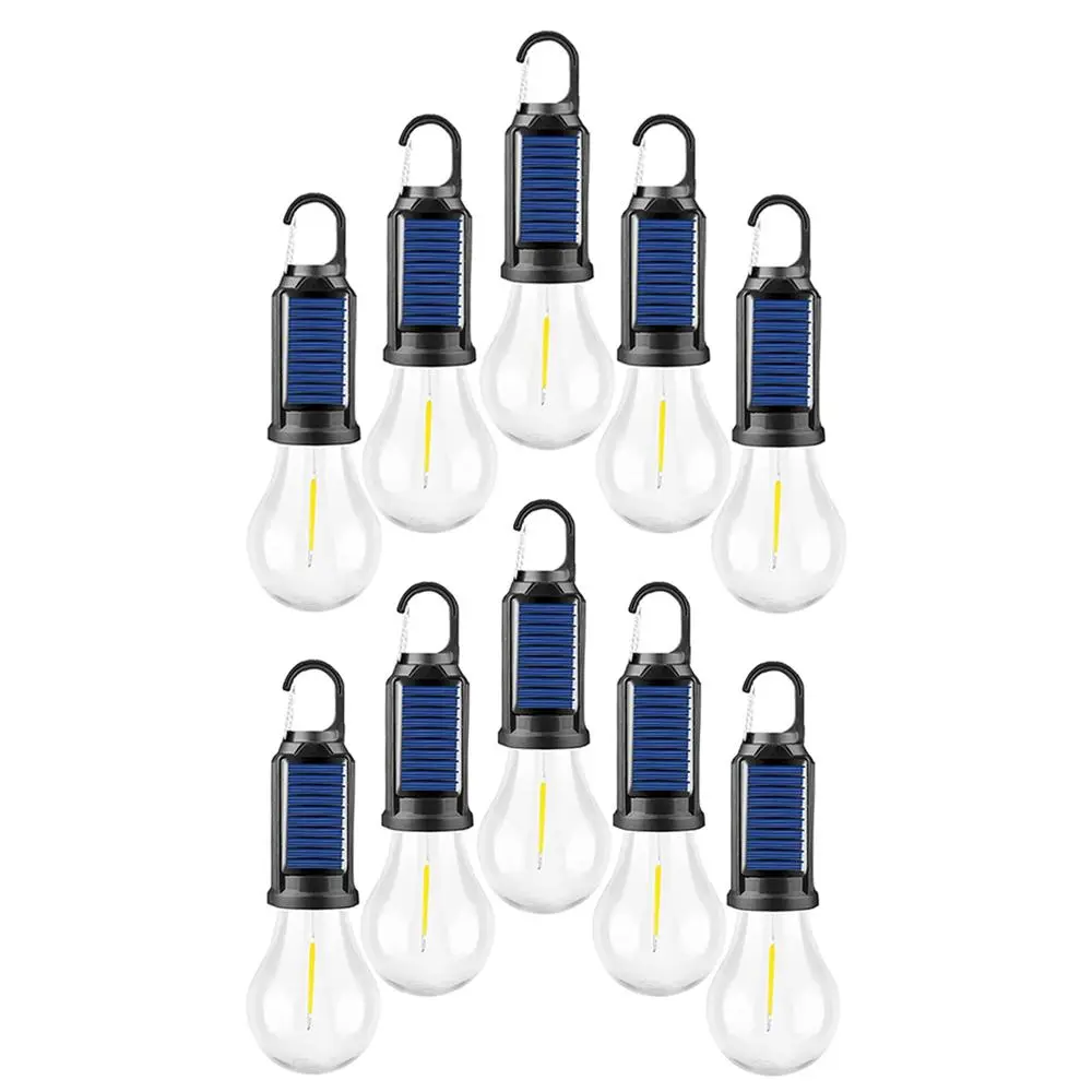 USB Rechargeable LED Solar Tent Light – 2000LM Hanging Camping Lantern w/Hook, Waterproof, Power Bank, 3 Modes Flashlight for Camping Emergency Versatile Lighting