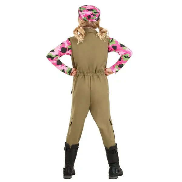 Pink Camo Army Girl's Costume
