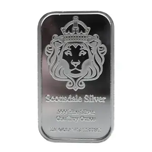 Scottsdale Mint - The One 1 oz Silver Bar – Circulated Condition, Pre-Owned
